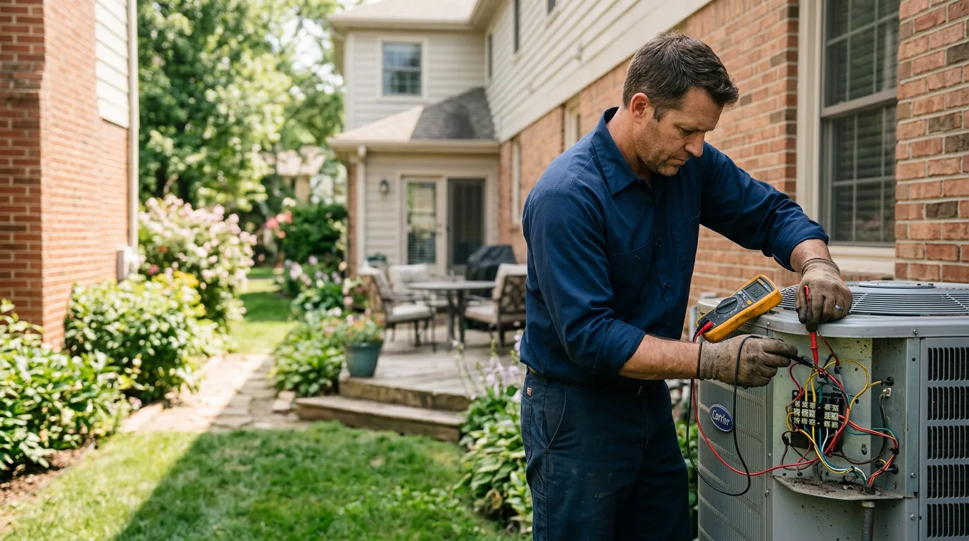 HVAC technician working near Francis Creek, WI